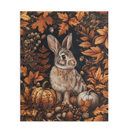William Morris Bunny Fall Cottage-core Jigsaw Puzzle Box (120, 252, 500-Piece) | Gift for Puzzle Enthusiasts, Relaxation Puzzle