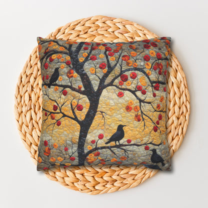 Crows With Autumn OakTree Pillowcase