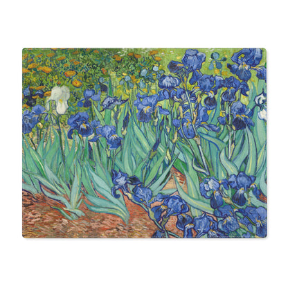 Irises Vincent Van Gogh Inspired Placemat, Vibrant Floral Table Decor, Artful Dining Essentials, Perfect Gift for Art Lovers Home & Kitchen