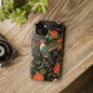 Art Deco Hummingbird Print in The Style of William Morris iPhone Tough Case