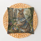 Rococo Bunny Easter Eggs Pillowcase: William Morris Style Decor