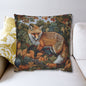 Woodland Fox Jumping Pumpkins Patch Decorative Pillowcase