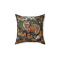 Woodland Fox Pumpkins Patch William Morris Inspired Decorative Pillow