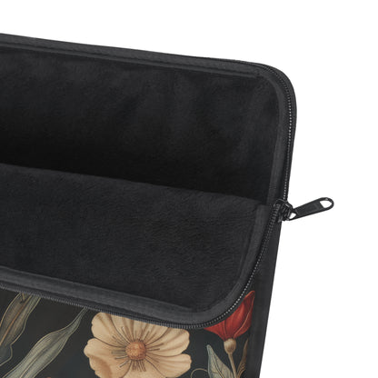 Botanical Dragonfly Laptop Sleeve, William Morris Inspired Insect Art Case, Vintage Floral Laptop Cover (12”, 13”, 15”)