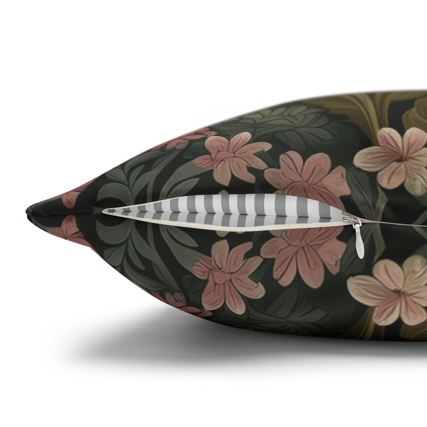 Llama Floral Pillowcase, William Morris Style Animal Cushion with Vintage Botanical Design