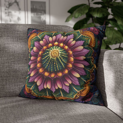 Cactus Mandala Pillowcase: Decorative Home Decor