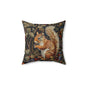 Squirrel Berry William Morris Inspired | Squirrel Ancient Decorative Pillow