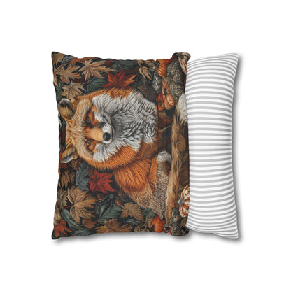 William Inspired Woodland Fox Pumpkins Patch Decorative Pillowcase