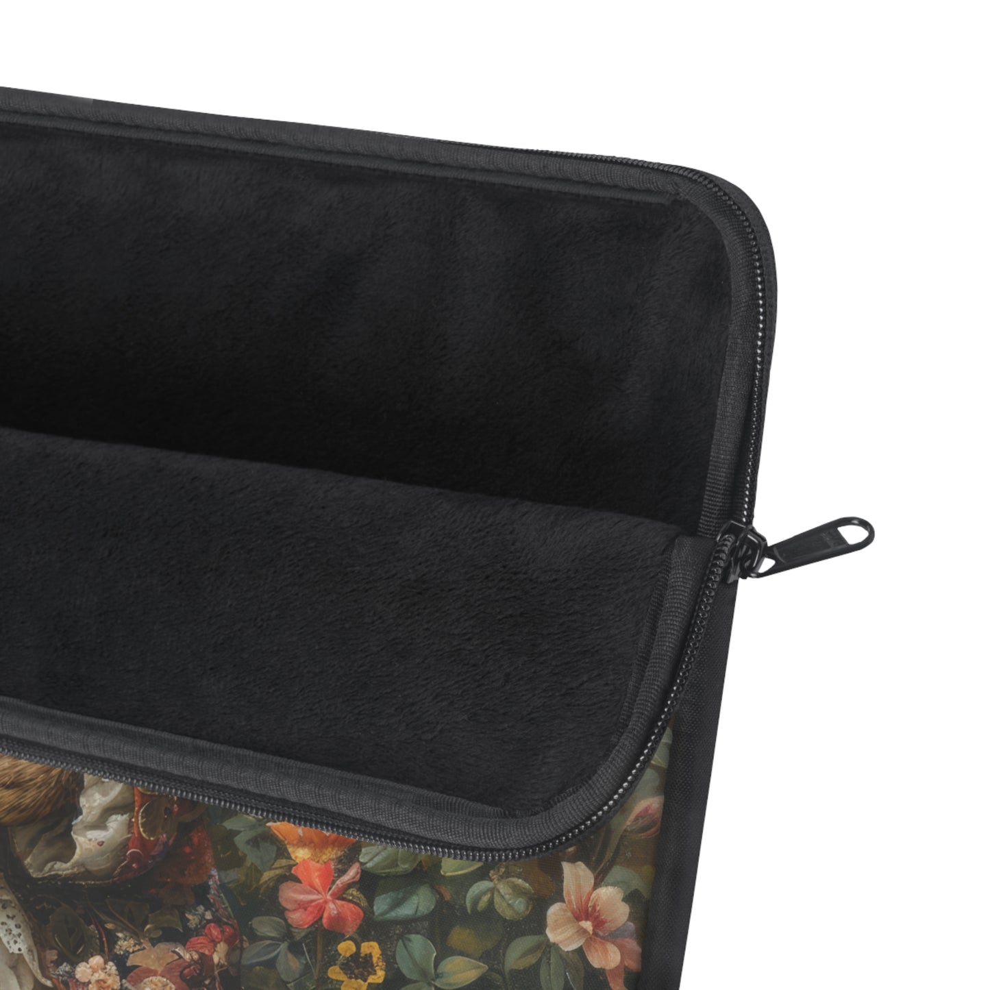 Whimsical Rabbit Reading Laptop Sleeve, Vintage Floral Bunny Art Case, Cute Protective Cover
