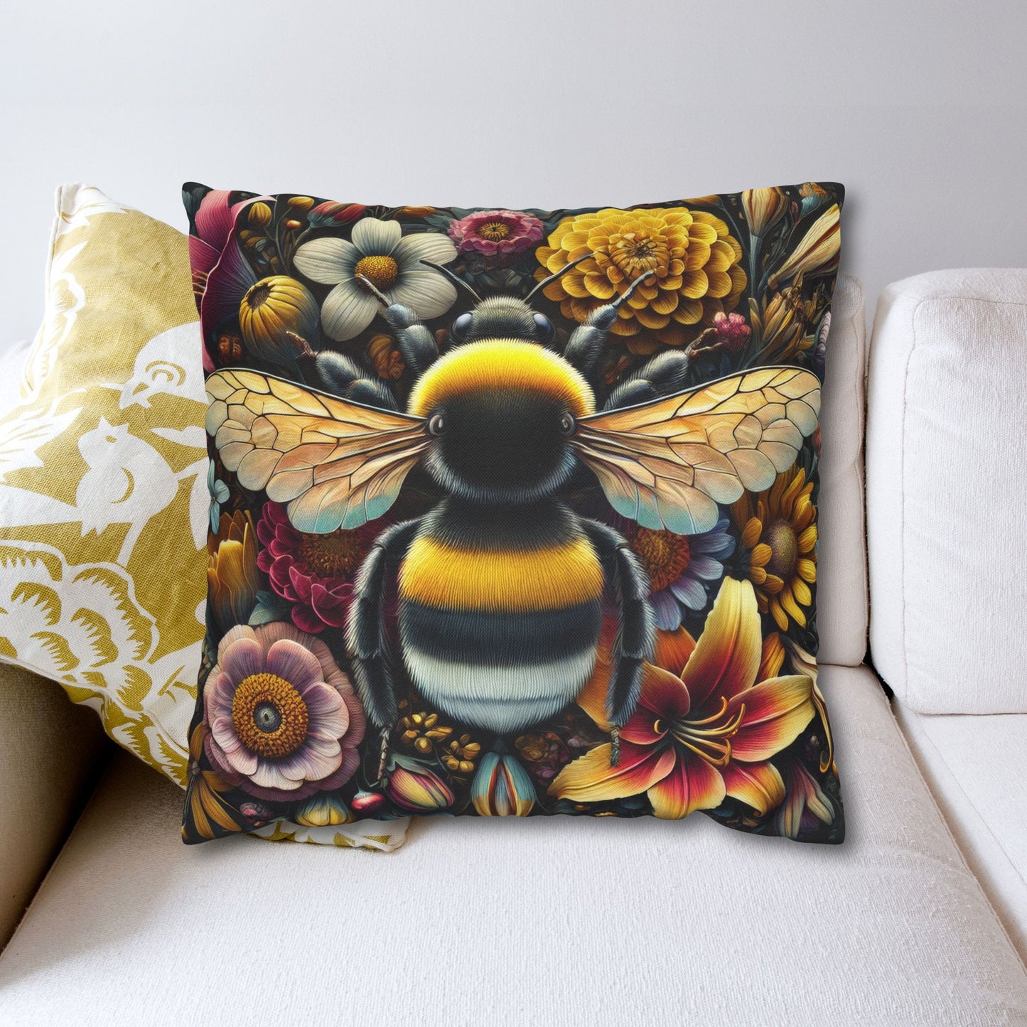 William Morris Wildflower Bumblebee Pillowcase: Floral Home Decor