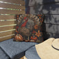 Thanksgiving Turkey Outdoor Pillow, Fall Harvest Throw Pillow, Autumn Pumpkin Cushion, Rustic Seasonal Decor, Farmhouse Accent Pillow