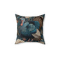 Thanksgiving Turkey Pillow, William Morris Style Cushion, Fall Decor