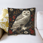 Snow Owl Winter Botanicals Home Decor Pillowcase
