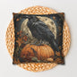 Art Deco Raven Witch Pumpkin Mystical Garden Decorative Pillowcase
