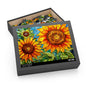 Sunflower Field Stained Glass Jigsaw Puzzle (120, 252, 500-Piece)  Gift-Ready Box, Adult Jigsaw Puzzle, Gift Him Her
