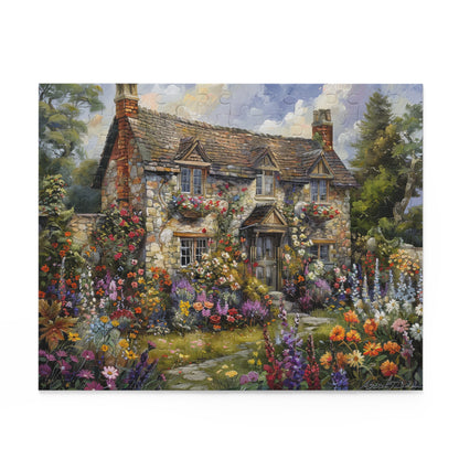 Vintage Victorian English Home in The Style William Morris Jigsaw Puzzle  (120, 252, 500-Piece) Gift-Ready Box, Adult Jigsaw Puzzle