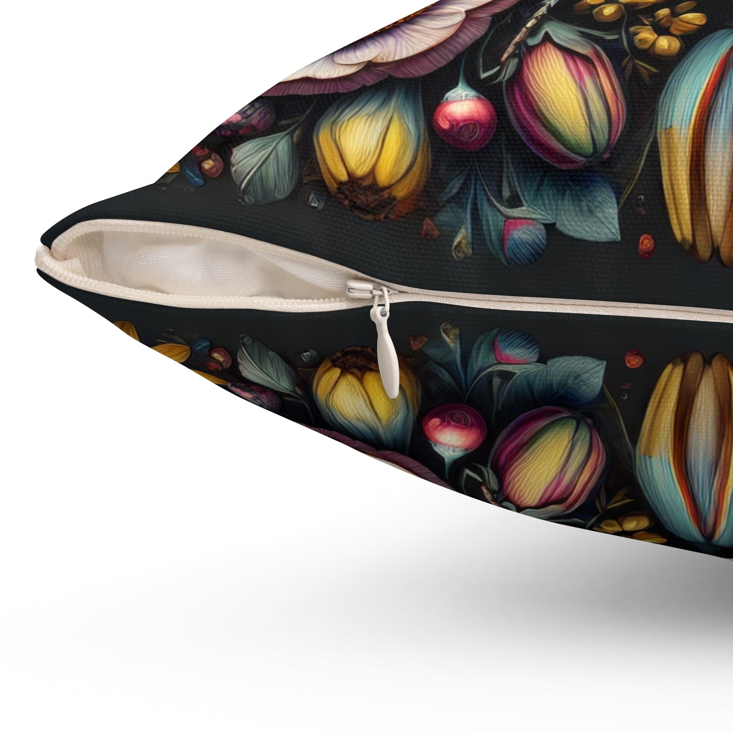 William Morris Wildflower Bumblebee Pillow: Floral Home Decor