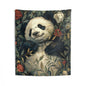 Tapestry of Botanical Panda | William Morris Medieval Inspired | Cottagecore Hanging and Home Decor