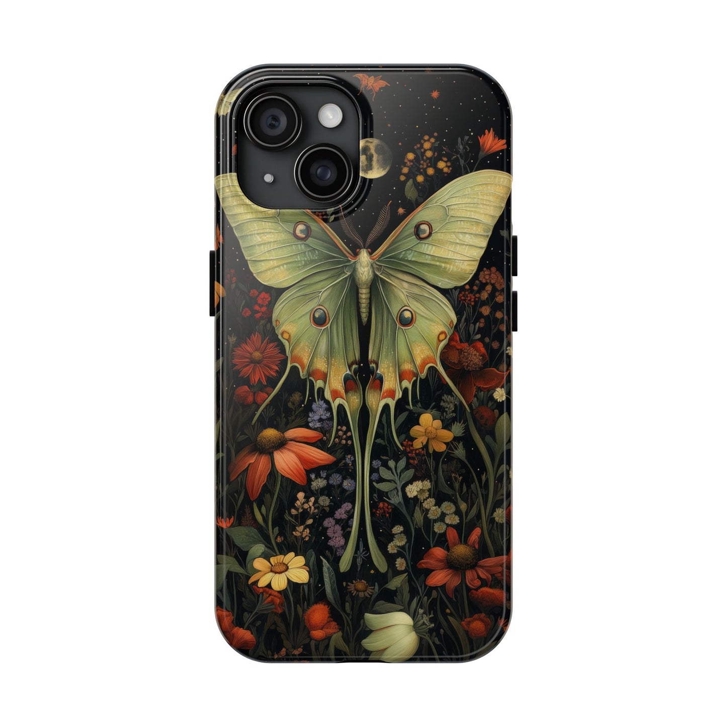 Woodland Luna Moth in The Style of William Morris iPhone Tough Case