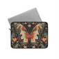 Butterfly Laptop Sleeve, William Morris Inspired Vintage Floral Art Case, Elegant Botanical Insect Laptop Cover (12”, 13”, 15”)