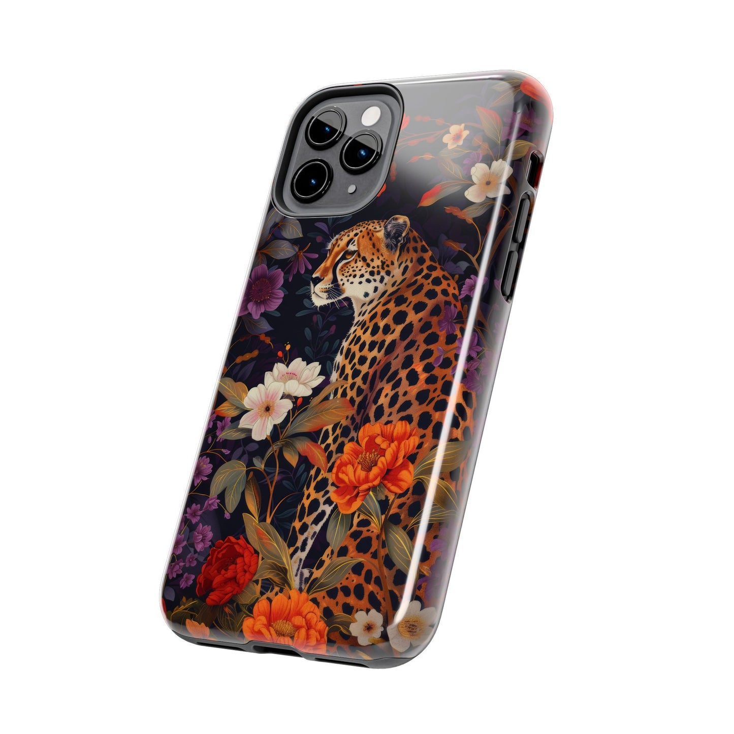 Cheetah Pattern iPhone Case for Cheetah Lovers, Jungle Pattern iPhone Case, Cheetah Lover Gift, iPhone Tough Case