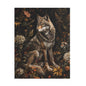 William Morris Inspired Forest Wolf Puzzle Box (120, 252, 500-Piece) Family Jigsaw Puzzle, Puzzle Box Gift