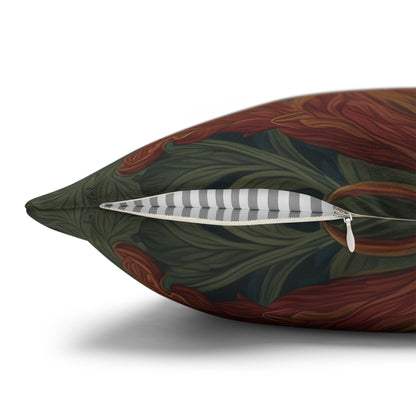 Zebra Botanical Decorative Pillowcase, William Morris Style Botanical Animal Cushion for Elegant Home Décor