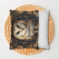 William Morris Inspired, Forest Floral Art, Decorative Barn Owl Cushion,  Spun Polyester Square Pillowcase