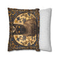 Art Deco Burmese Cat Decorative Pillow | William Morris Inspired | Cottage-core Pillow