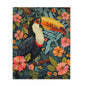 William Morris Inspired Tropical Toucan Puzzle Box (120, 252, 500-Piece) Family Jigsaw Puzzle, Puzzle Box Gift