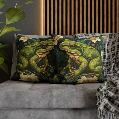 William Morris Inspired Forest Frog Pillowcase