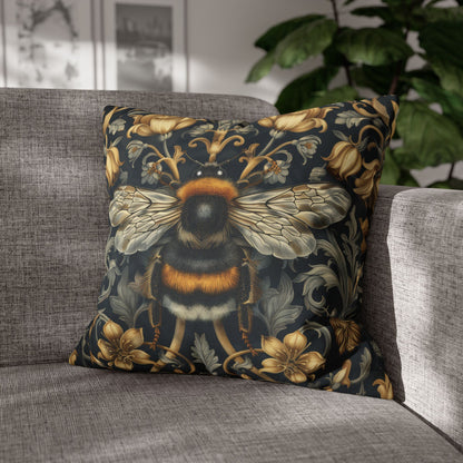 Pillowcase Victorian Art Inspired Bumblebee Baroque Gold Flora
