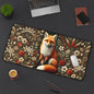 Rustic Fox Desk Mat - Nature-Inspired Office Accessory for Home and Work