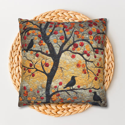 Crows With Autumn OakTree Pillowcase