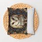 William Morris Inspired, Forest Floral Art, Decorative Barn Owl Cushion,  Spun Polyester Square Pillowcase