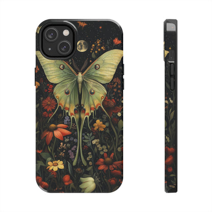 Woodland Luna Moth in The Style of William Morris iPhone Tough Case