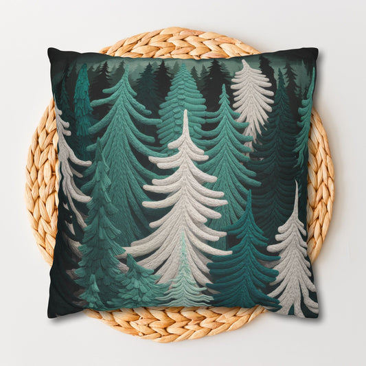 Pillowcase Pine Tree Winter Holiday Decor