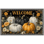 Autumn Welcome Doormat | Pumpkin Decor, Seasonal Home Decor, Fall Welcome Mat, Thanksgiving Gift, Outdoor Entryway Rug