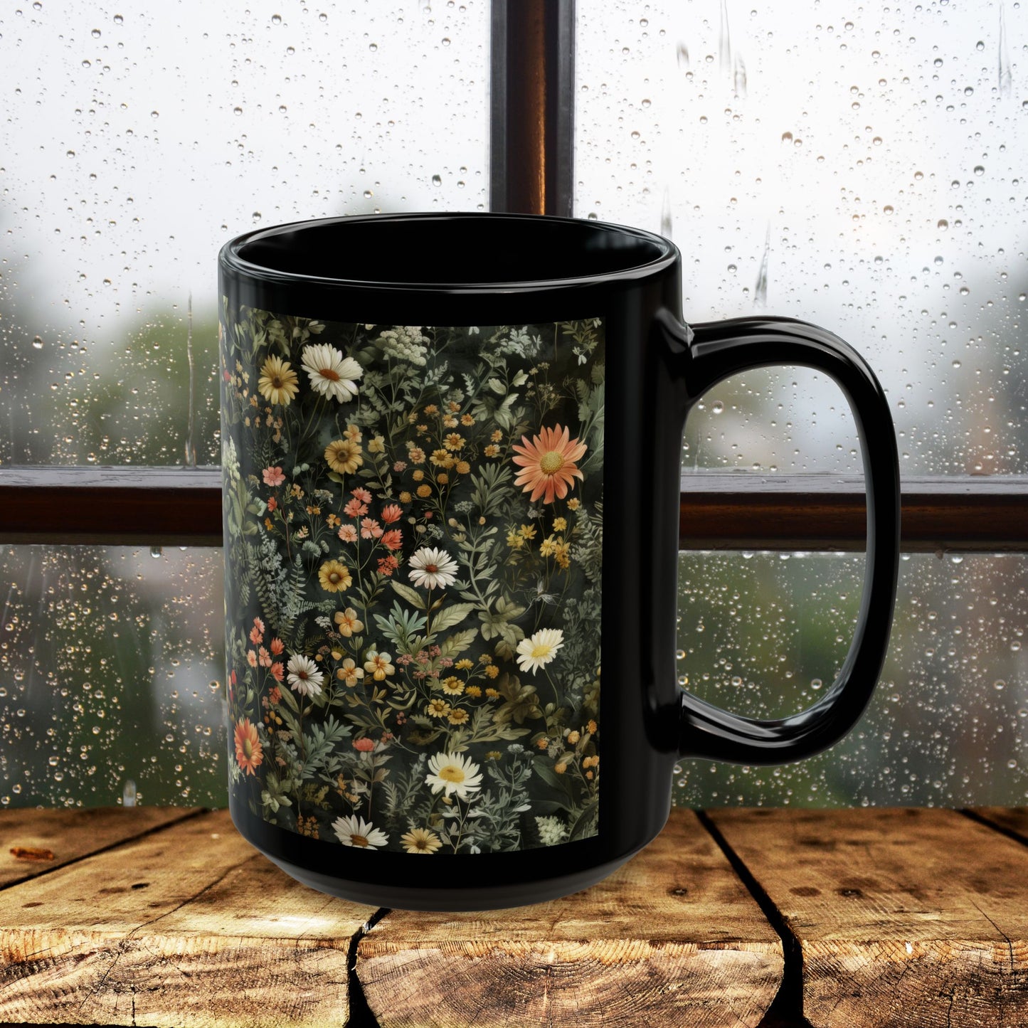 Black Coffee Mug 11oz, 15 oz