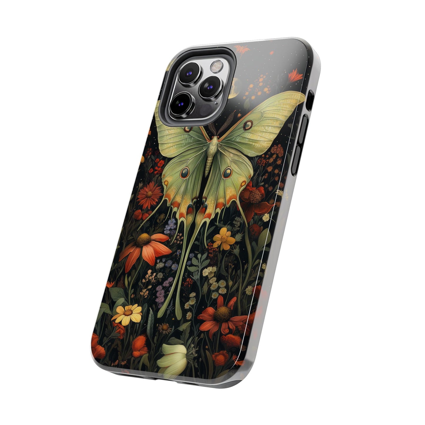 Woodland Luna Moth in The Style of William Morris iPhone Tough Case