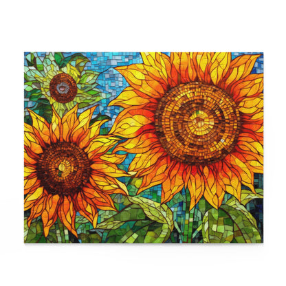 Sunflower Field Stained Glass Jigsaw Puzzle (120, 252, 500-Piece)  Gift-Ready Box, Adult Jigsaw Puzzle, Gift Him Her