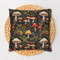 Forest Mushrooms Embroidery Pattern Pillowcase