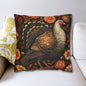 Turkey Throw Pillowcase: William Morris Inspired Fall Decor
