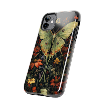 Woodland Luna Moth in The Style of William Morris iPhone Tough Case