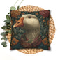 Whimsical Goose Pillowcase: Victorian Style Farmhouse Decor