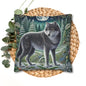Wolf Design Square Pillowcase, Nature Decor, Wildlife Home Accent, Cozy Gift for Animal Lovers, Rustic Living Room Decor