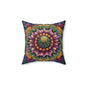 Cactus Mandala Decorative Pillow, Cactus Home Decor Pillow