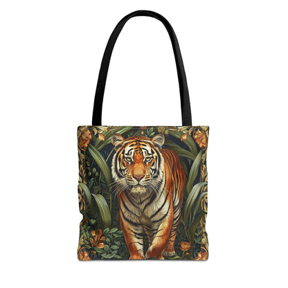 Tiger Tote Bag | William Morris Inspired | Tiger Forestcore Tote Bag | Eco-Friendly Carryall