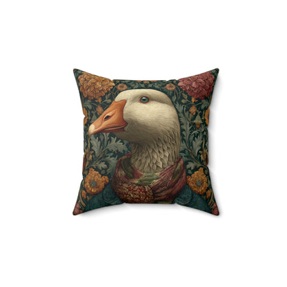 Whimsical Goose Pillow: Victorian Style Farmhouse Decor