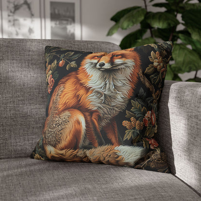 Forest Fox William Morris Inspired | Fox Ancient Decorative Pillowcase